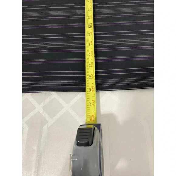 Ben Hogan Performance Men’s Polo XL Shirt Black Gray Purple Striped ￼ Pattern - Picture 3 of 7